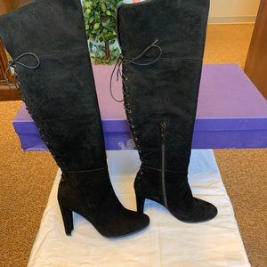 Stuart Weitzman Boots Black Suede
